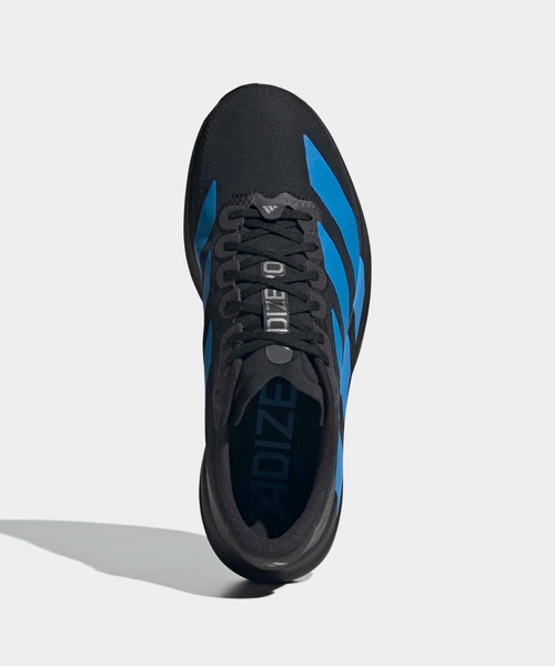 adidas(アディダス)の「アディゼロ EVO SL ウーブン / Adizero EVO SL WOVEN / ランニングシューズ / アディダス adidas(スニーカー・メンズ・ブラック×ブルー・29.0cm/28.0cm/28.5cm/27.0cm/27.5cm/25.5cm/25.0cm/26.0cm/26.5cm/24.5cm)」の2枚目の写真