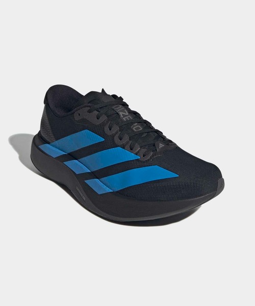 adidas(アディダス)の「アディゼロ EVO SL ウーブン / Adizero EVO SL WOVEN / ランニングシューズ / アディダス adidas(スニーカー・メンズ・ブラック×ブルー・29.0cm/28.0cm/28.5cm/27.0cm/27.5cm/25.5cm/25.0cm/26.0cm/26.5cm/24.5cm)」の4枚目の写真