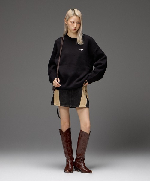 X-girl(エックスガール)の「FAUX LEATHER UTILITY KNAPSACK(バックパック/リュック・レディース・ブラック/ブラウン・ONE SIZE)」の5枚目の写真