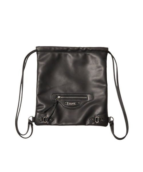 X-girl(エックスガール)の「FAUX LEATHER UTILITY KNAPSACK(バックパック/リュック・レディース・ブラック/ブラウン・ONE SIZE)」の15枚目の写真