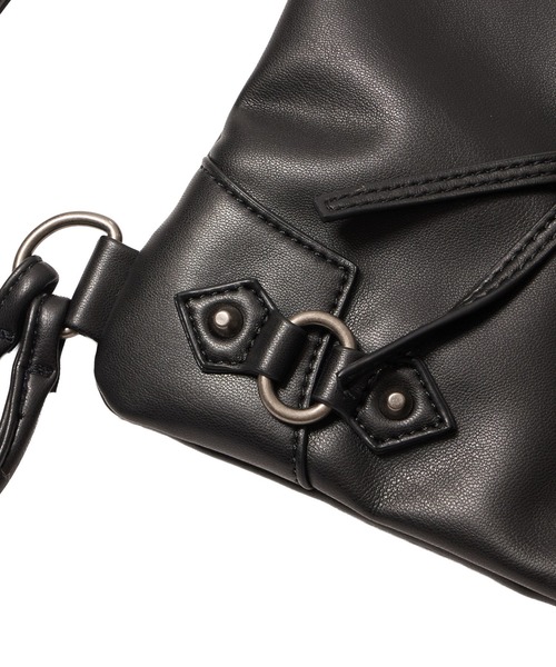 X-girl(エックスガール)の「FAUX LEATHER UTILITY KNAPSACK(バックパック/リュック・レディース・ブラック/ブラウン・ONE SIZE)」の20枚目の写真
