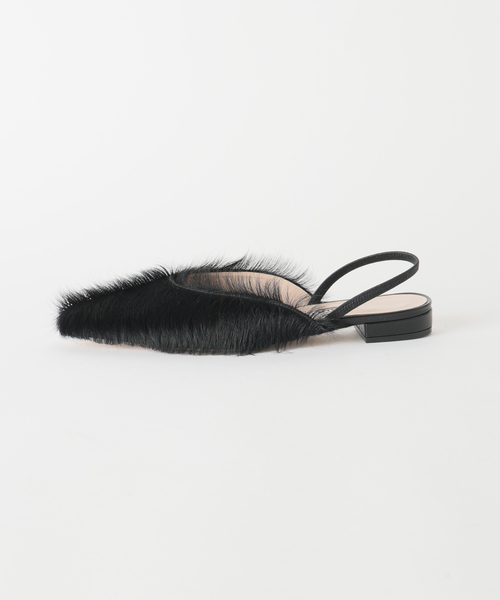NEBULONI E(ネブローニ)の「NEBULONI.E ネブローニ Horsy L Hair Back strap H;1. 7712H PINK(その他シューズ・レディース・ブラック・36/39/38/37)」の3枚目の写真