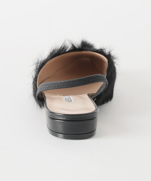 NEBULONI E(ネブローニ)の「NEBULONI.E ネブローニ Horsy L Hair Back strap H;1. 7712H PINK(その他シューズ・レディース・ブラック・36/39/38/37)」の4枚目の写真