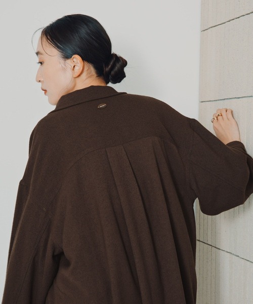 LEPSIM（レプシィム）の「ピリング長袖シャツ　1049482（シャツ/ブラウス・レディース・ブラウン/チャコールグレー/アイボリー・FREE/SHORT）」の18枚目の写真