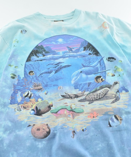 LIQUID BLUE(リキッドブルー)の「【USED】90’s LIQUID BLUE “Sea animals” アニマル Tシャツ USA製(Tシャツ/カットソー・メンズ・ブルー・LARGE)」の2枚目の写真