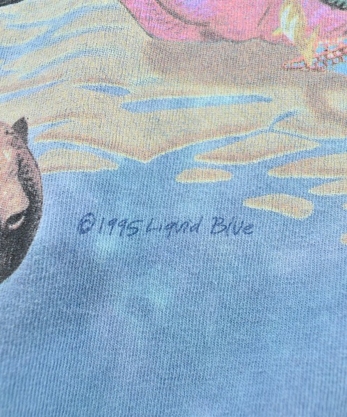 LIQUID BLUE(リキッドブルー)の「【USED】90’s LIQUID BLUE “Sea animals” アニマル Tシャツ USA製(Tシャツ/カットソー・メンズ・ブルー・LARGE)」の4枚目の写真