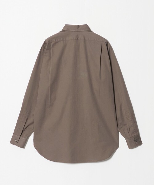 Camoshita(カモシタ)の「<Camoshita>コットン ツイル レギュラーカラー シャツ(シャツ/ブラウス・メンズ・オフホワイト/モカ・L/M)」の3枚目の写真