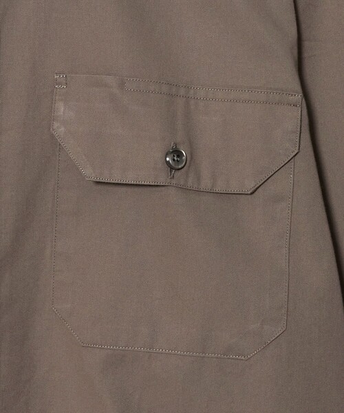 Camoshita(カモシタ)の「<Camoshita>コットン ツイル レギュラーカラー シャツ(シャツ/ブラウス・メンズ・オフホワイト/モカ・L/M)」の6枚目の写真