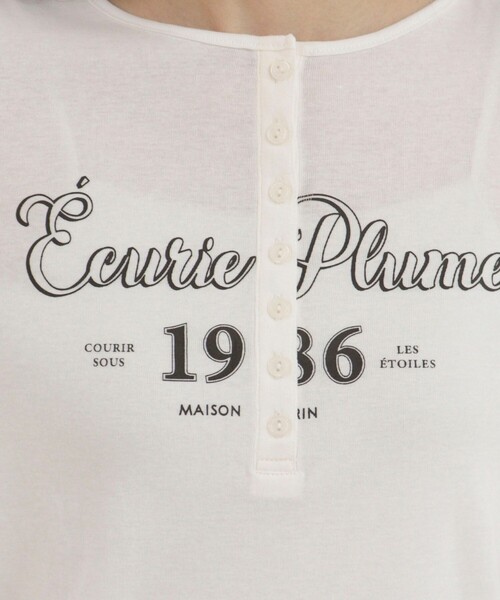 fredy emue(フレディエミュ)の「ヘンリーネックグラフィックロンTシャツ(Tシャツ/カットソー・レディース・オフホワイト/ベビーピンク・38)」の19枚目の写真
