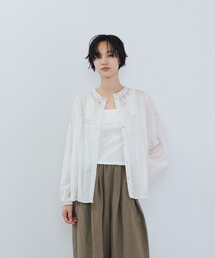 ADIEU TRISTESSE（アデュートリステス）の「インドレースパフスリーブブラウス（シャツ/ブラウス）」