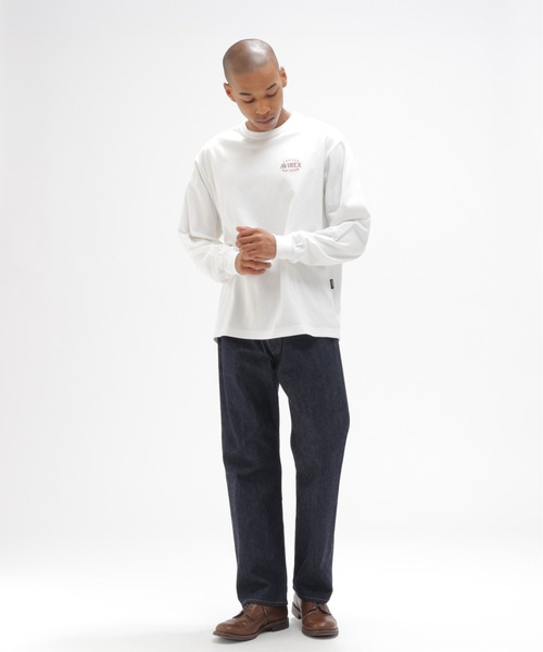 AVIREX（アヴィレックス）の「《直営店限定》PIN-UP L/S T-SHIRT / ピンナップ 長袖Tシャツ / AVIREX / アヴィレックス（Tシャツ/カットソー・メンズ・チャコール/ホワイト/バーガンディー・XX-LARGE/X-LARGE/LARGE/MEDIUM）」の17枚目の写真
