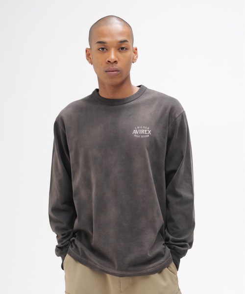 AVIREX（アヴィレックス）の「《直営店限定》PIN-UP L/S T-SHIRT / ピンナップ 長袖Tシャツ / AVIREX / アヴィレックス（Tシャツ/カットソー・メンズ・チャコール/ホワイト/バーガンディー・XX-LARGE/X-LARGE/LARGE/MEDIUM）」の22枚目の写真