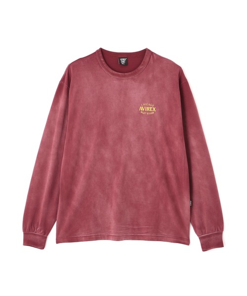 AVIREX（アヴィレックス）の「《直営店限定》PIN-UP L/S T-SHIRT / ピンナップ 長袖Tシャツ / AVIREX / アヴィレックス（Tシャツ/カットソー・メンズ・チャコール/ホワイト/バーガンディー・XX-LARGE/X-LARGE/LARGE/MEDIUM）」の10枚目の写真