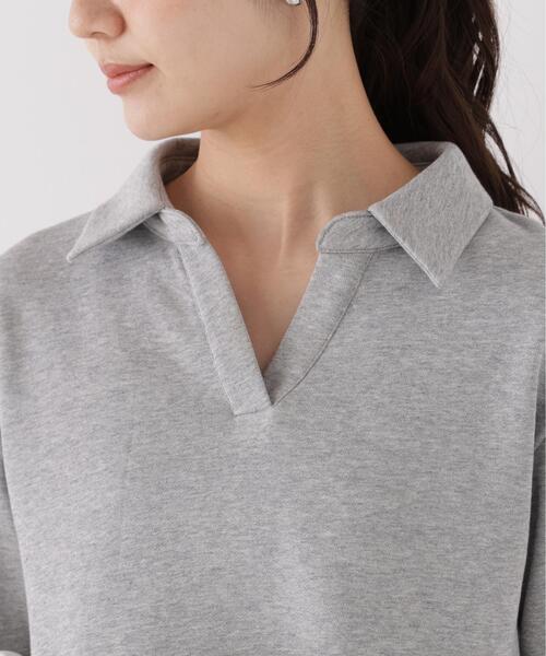 PROPORTION BODY DRESSING(プロポーションボディドレッシング)の「<a>ペプラム裏毛 / 1216260002(スウェット・レディース・グレー系その他/ネイビー・FREE)」の11枚目の写真