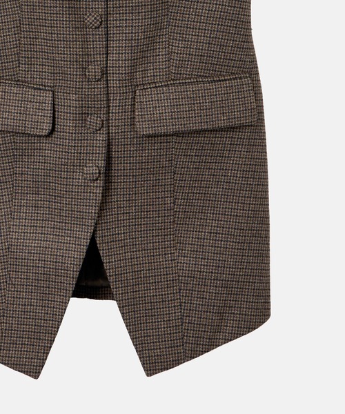 LE CIEL BLEU(ルシェルブルー)の「ガンクラブチェックフィッテッドベスト / Gunclub Check Fitted Vest(テーラードジャケット・レディース・マルチ・36)」の7枚目の写真