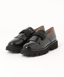 INTER-CHAUSSURES（インターショシュール）の「【INTER-CHAUSSURES】リボンキルトタンクソールシューズ(I61607)（ローファー）」