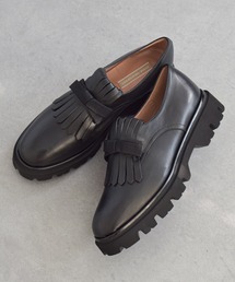 INTER-CHAUSSURES（インターショシュール）の「【INTER-CHAUSSURES】リボンキルトタンクソールシューズ(I61607)（ローファー）」
