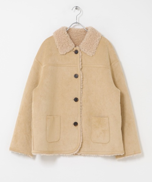 URBAN RESEARCH DOORS（アーバンリサーチドアーズ）の「『別注』ONURUN×DOORS　リバーシブルフェイクスウェードジャケット（その他アウター・レディース・ベージュ/ライトブラウン・ONE）」の6枚目の写真