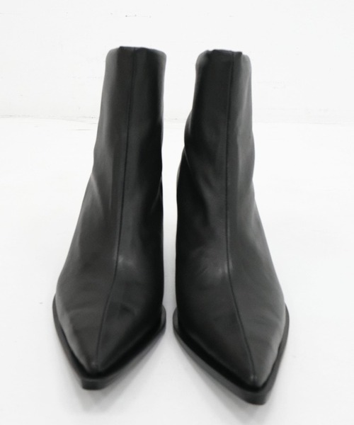 MANA（マナ）の「【MANA/マナ】 Heel Short Boots/メタルヒールショートブーツ（ブーツ・レディース・ブラック・40/39/38/37）」の2枚目の写真