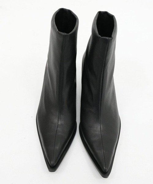 MANA（マナ）の「【MANA/マナ】 Heel Short Boots/メタルヒールショートブーツ（ブーツ・レディース・ブラック・40/39/38/37）」の3枚目の写真
