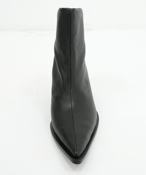 MANA（マナ）の「【MANA/マナ】 Heel Short Boots/メタルヒールショートブーツ（ブーツ・レディース・ブラック・40/39/38/37）」の4枚目の写真