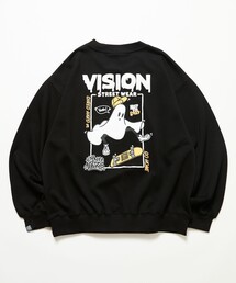 VISION STREET WEAR/ヴィジョンストリートウェアー 限定展開 Ghost Bubble Logo SWT / ゴースト バブルロゴ スウェット