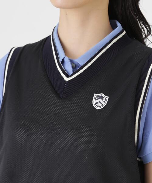 PEARLY GATES（パーリーゲイツ）の「【PEARLY GATES】リバーシブルVネックニットベスト ＜エンブレム総柄＞ (WOMENS)（ベスト・レディース・ホワイト系その他・LARGE/MEDIUM/SMALL）」の15枚目の写真