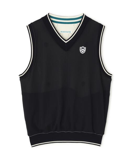 PEARLY GATES（パーリーゲイツ）の「【PEARLY GATES】リバーシブルVネックニットベスト ＜エンブレム総柄＞ (WOMENS)（ベスト・レディース・ホワイト系その他・LARGE/MEDIUM/SMALL）」の20枚目の写真