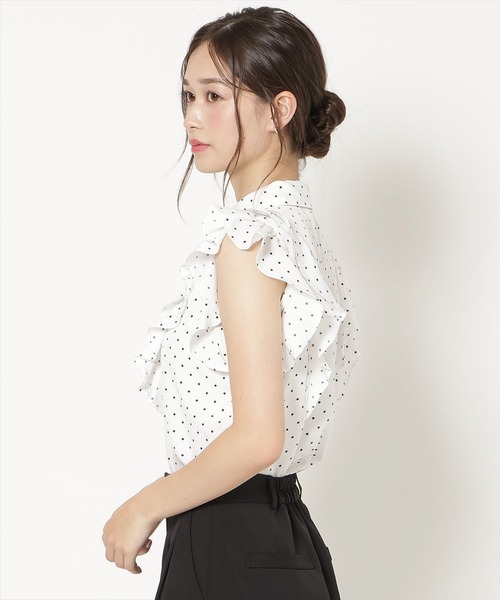 WILLSELECTION(ウィルセレクション)の「ラッフルフリルノースリーブブラウス(シャツ/ブラウス・レディース・ピンク/ホワイト系その他/ブラック系その他・FREE)」の22枚目の写真