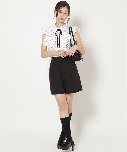 WILLSELECTION(ウィルセレクション)の「ラッフルフリルノースリーブブラウス(シャツ/ブラウス・レディース・ピンク/ホワイト系その他/ブラック系その他・FREE)」の15枚目の写真