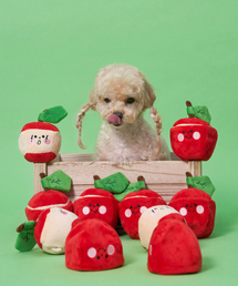 DOGI（ドッグアイ）の「犬用ノーズワークタッグトイおもちゃ アップルノーズパン（ペット用おもちゃ）」