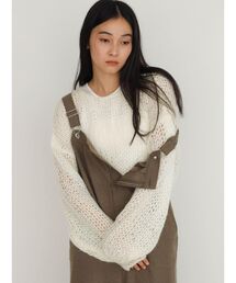 Mohair blend low gauge knit