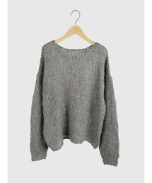 Mohair blend low gauge knit