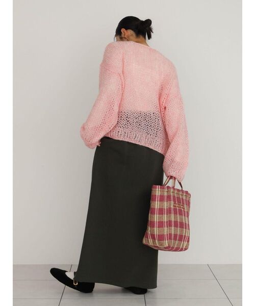 FIKA.(フィーカ)の「Mohair blend low gauge knit(ニット/セーター・レディース・グレー/ピンク系その他2/ホワイト系・MEDIUM)」の13枚目の写真