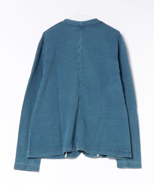 ADPOSION（アドポーション）の「Indigo Sweat No Collar Jacket（その他アウター・メンズ・ダークネイビー/ネイビー・LARGE/SMALL/MEDIUM）」の3枚目の写真
