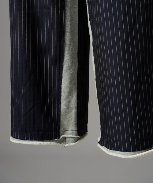MAISON SPECIAL(メゾンスペシャル)の「《UNISEX》異素材ドッキングプライムワイドスウェットパンツ/Mixed Materials Docking Prime-Wide Sweatpants【MAISON SPECIAL/メゾンスペシャル】(スウェットパンツ・メンズ・ネイビー/ブラック・0/2/1)」の15枚目の写真