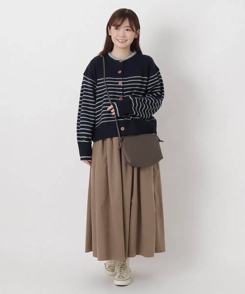 one'sterrace（ワンズテラス）の「SE 合皮あおりポケット収納ショルダー（ショルダーバッグ・レディース・ベージュ系その他7/ブラック系8・99）」の16枚目の写真