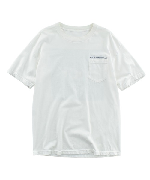 LQQK STUDIO(ルックスタジオ)の「【USED】Y2K "LQQK STUDIO LLC." ポケット Tシャツ(Tシャツ/カットソー・メンズ・ホワイト・MEDIUM)」の2枚目の写真