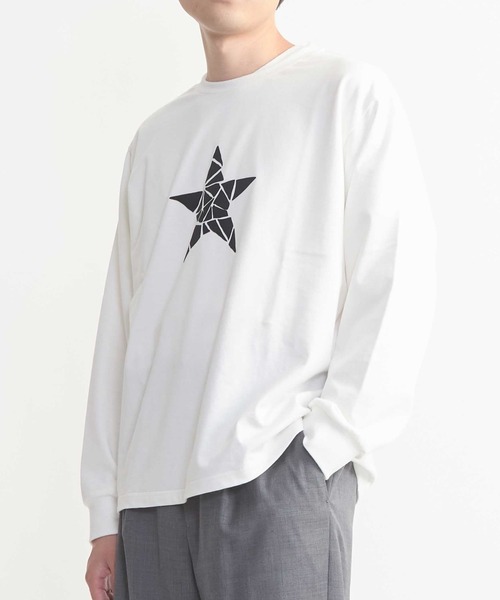 CONVERSE TOKYO(コンバーストウキョウ)の「【KAKERA】KAKERA ONE STAR LONG SLEEVE TEE(Tシャツ/カットソー・レディース・ホワイト/グレー/ブラック・SMALL/MEDIUM)」の1枚目の写真