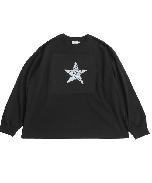 CONVERSE TOKYO(コンバーストウキョウ)の「【KAKERA】KAKERA ONE STAR LONG SLEEVE TEE(Tシャツ/カットソー・レディース・ホワイト/グレー/ブラック・SMALL/MEDIUM)」の2枚目の写真
