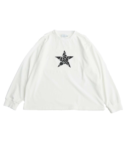 CONVERSE TOKYO(コンバーストウキョウ)の「【KAKERA】KAKERA ONE STAR LONG SLEEVE TEE(Tシャツ/カットソー・レディース・ホワイト/グレー/ブラック・SMALL/MEDIUM)」の4枚目の写真