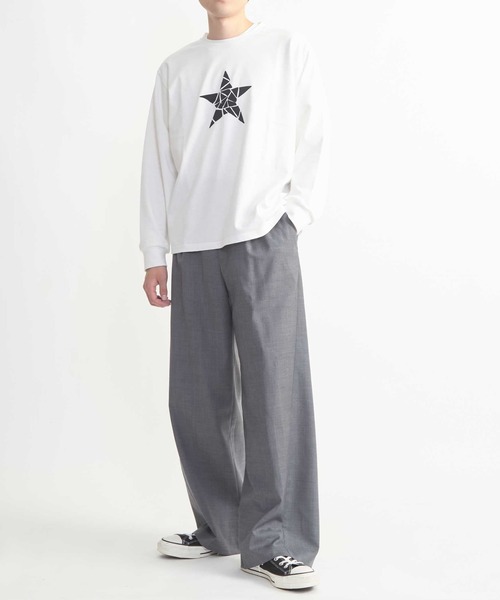 CONVERSE TOKYO(コンバーストウキョウ)の「【KAKERA】KAKERA ONE STAR LONG SLEEVE TEE(Tシャツ/カットソー・レディース・ホワイト/グレー/ブラック・SMALL/MEDIUM)」の6枚目の写真