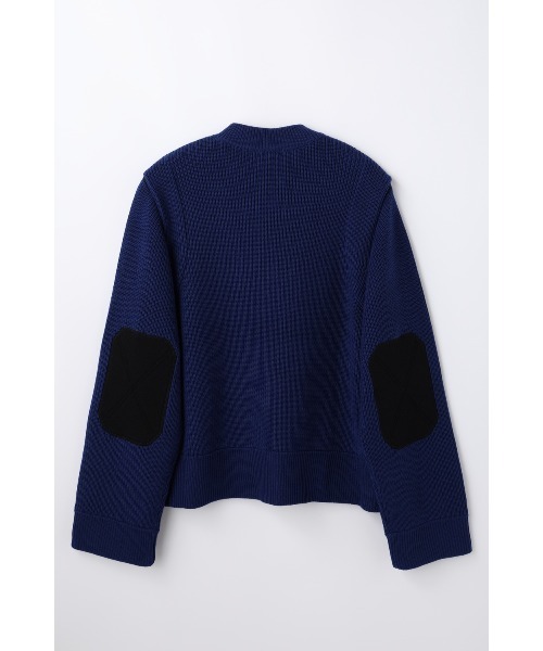 nagonstans(ナゴンスタンス)の「elbow patch cardigan(カーディガン/ボレロ・レディース・ライトベージュ/レッド/ダークネイビー・MEDIUM)」の4枚目の写真