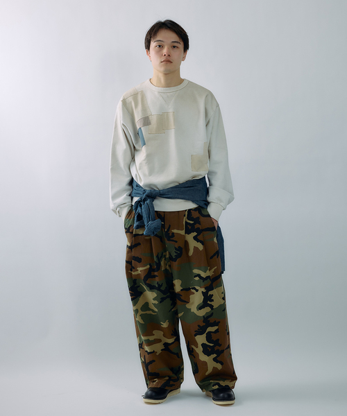 JOURNAL STANDARD J.S HOMESTEAD(ジャーナルスタンダードホームステッド)の「J.S.Homestead / ウッドランドカモ エア クルー パンツ(その他パンツ・メンズ・カーキ/ブラウン系その他・LARGE/MEDIUM)」の4枚目の写真