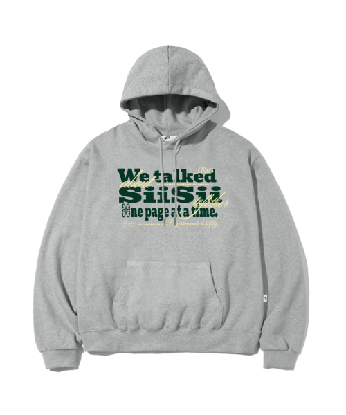 PAGESIISII(ページシシ)の「TALKED SIISII プリントフーディ ホワイトメランジ(パーカー・レディース・その他・L2/M2/X-LARGE/XL/M1/L1)」の3枚目の写真