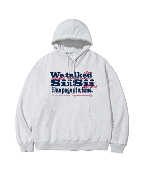 PAGESIISII(ページシシ)の「TALKED SIISII プリントフーディ ホワイトメランジ(パーカー・レディース・その他・L2/M2/X-LARGE/XL/M1/L1)」の4枚目の写真