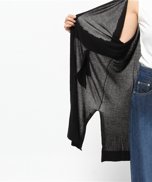 MOUSSY（マウジー）の「Hitwist Rayon L/CD（カーディガン/ボレロ・レディース・ライトグレー/クリアレッド/ブラック・FREE）」の14枚目の写真