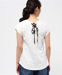 ikka | バックレースアッププルオーバー(Tシャツ/カットソー)