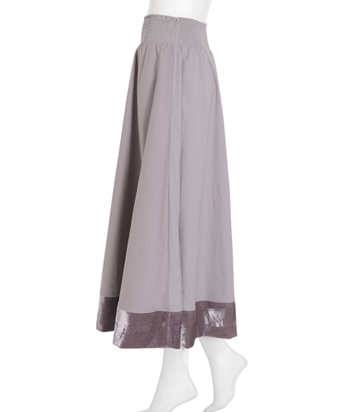 merry jenny（メリージェニー）の「ローンギャザースカート（スカート・レディース・グレー/ブラック・FREE）」の6枚目の写真