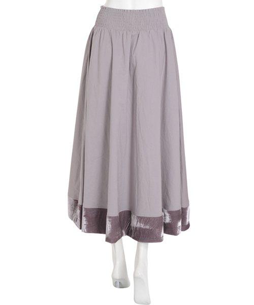 merry jenny（メリージェニー）の「ローンギャザースカート（スカート・レディース・グレー/ブラック・FREE）」の7枚目の写真